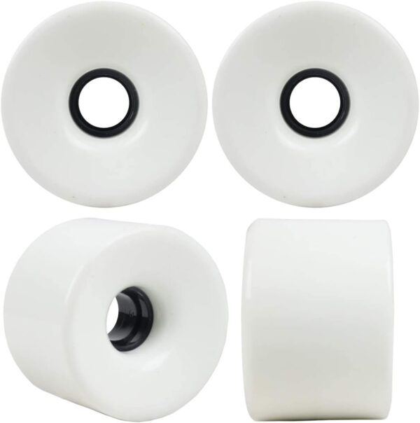 60mm Longboard Skateboard Wheels Hardness 78A Polyurethane Cruising Wheel Free 608 Bearings and Spacers Set of 4