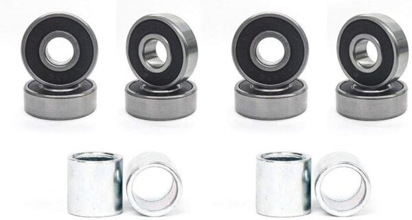 60mm Longboard Skateboard Wheels Hardness 78A Polyurethane Cruising Wheel Free 608 Bearings and Spacers Set of 4 - Image 2