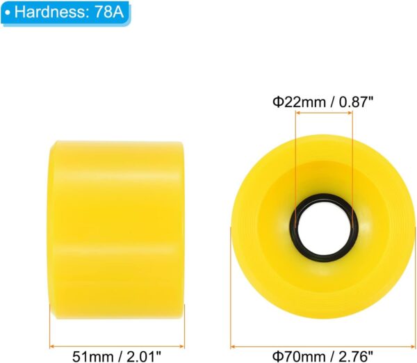78A Longboard Wheel Soft,  Wheels Street Wheels for Skateboards Skateboard Wheel Replacement PU - Image 2