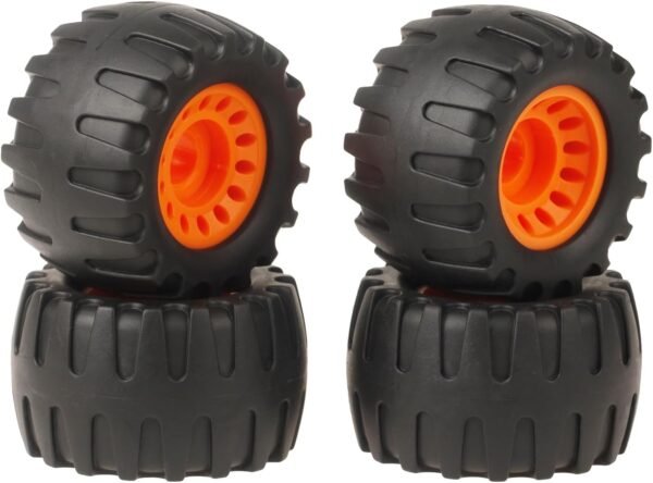 All Terrain Off Road Longboard Black Wide Skateboard Wheels - Set of 4,(76 * 45mm,75A), Amazon FBA (No Bearings)