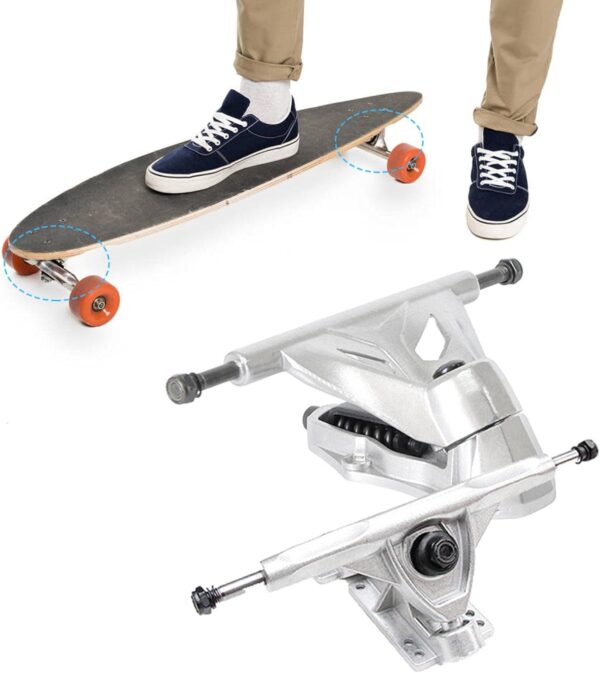 Skateboard Accessories 1 Pair Aluminum Alloy Trucks Independent Bridges Bracket - Image 2