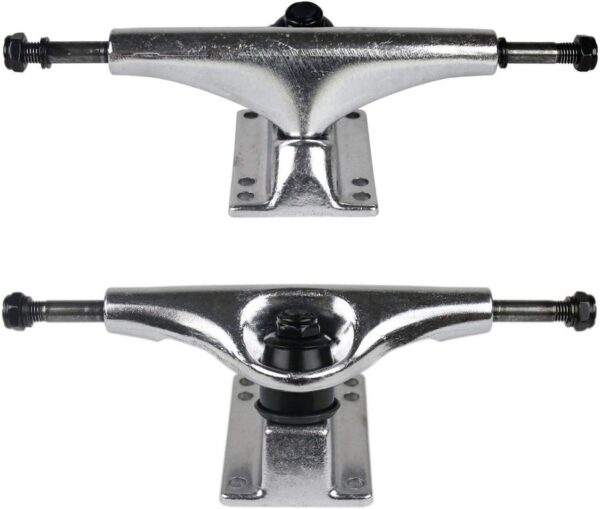 Blank Skateboard Complete 7.75" Natural with Silver Trucks and White Wheels - Image 2