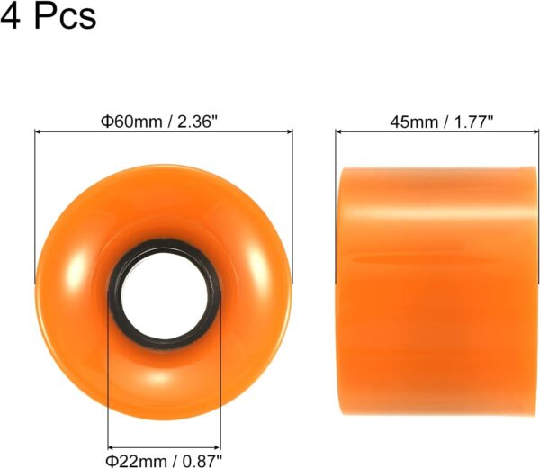 Longboard Wheels, Skateboard Wheel Street Wheels for Skateboards  Wheels Replacement 78A - Image 2