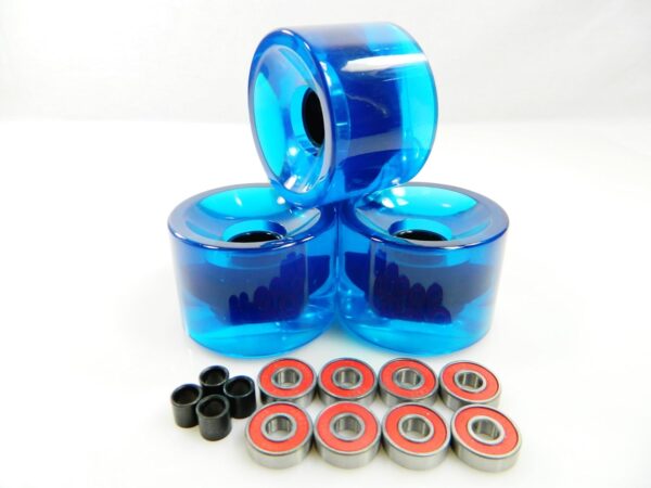 70mm Longboard Skateboard Wheels +  Bearings Spacers