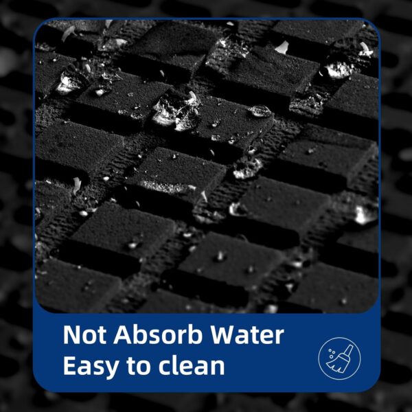 EVA Foam Boat Flooring Decking Sheet Surfboard Traction Pad Universal DIY Anti-Slip Grip Traction Mat for Kayak Yacht Fishing Boat Skateboard Skimboard Step RV Black Dark Grey - Image 2