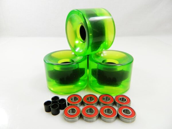 70mm Longboard Skateboard Wheels +  Bearings Spacers