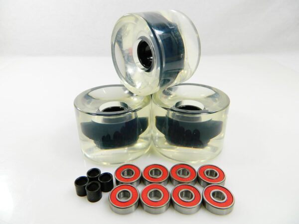 70mm Longboard Skateboard Wheels +  Bearings Spacers